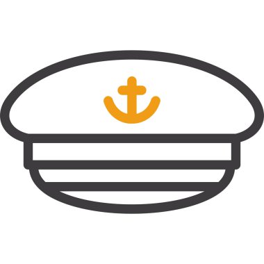 Bir gemi simgesinin vektör çizimi