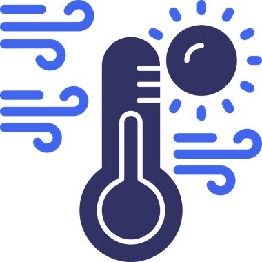 Yazın iklim ısınan güneş ikonu - hava durumu kategorisi