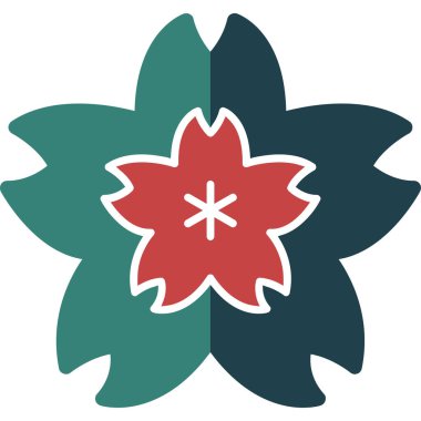 Çiçek. Web simgesi basit tasarım