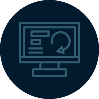 Web simgesi vektör illüstrasyonu