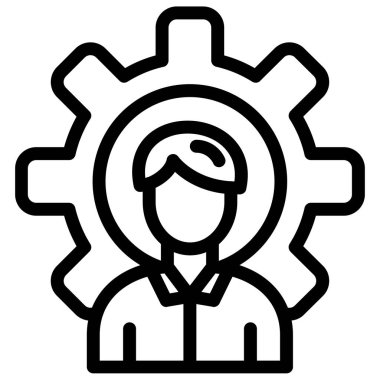 dişli insan dişli simgesi