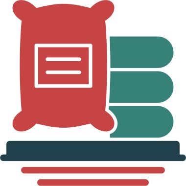 Kitap. Web simgesi basit illüstrasyon