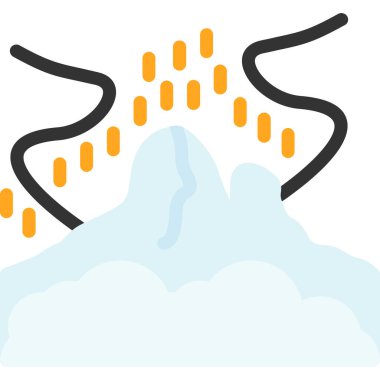 hava durumu web renk vektörü illüstrasyonu