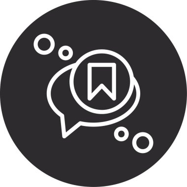 Sohbet simgesi soyut olarak izole edildi