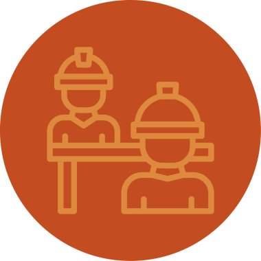 Mühendis simgesi vektör çizimi