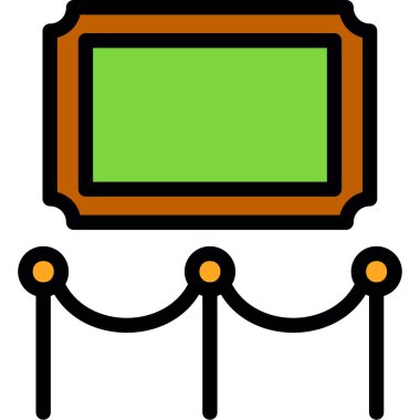 Reklam panosu. Web simgesi basit illüstrasyon