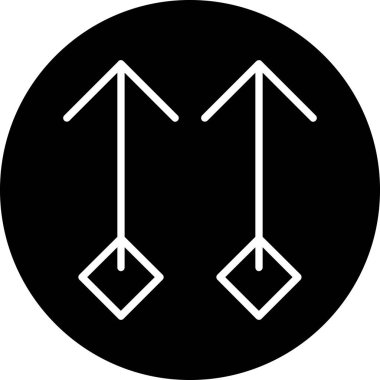 Ok. Web simgesi basit illüstrasyon