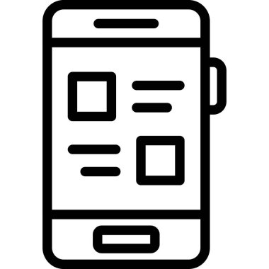 Telefon simgesi vektör illüstrasyonu