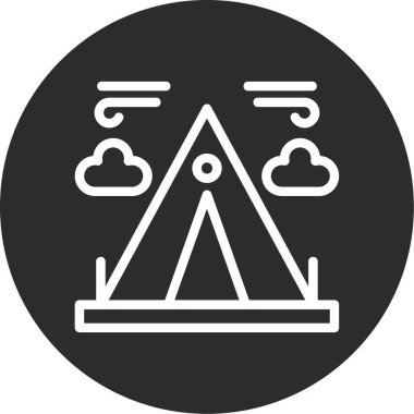 bulut hava illüstrasyon sembol simge vektör