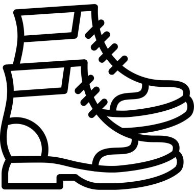 Çizme ayakkabı simgesi, vektör tasarımı