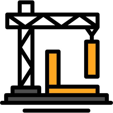 İnşaat vinci yapı simgesi