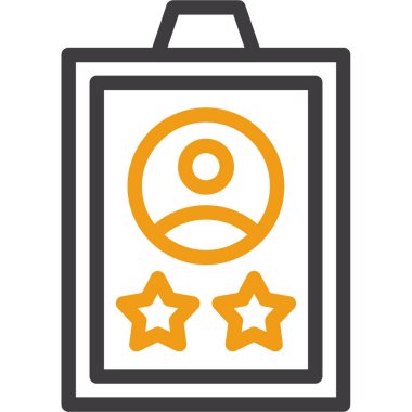 derecelendirme vektörü düz simgesi