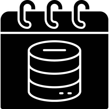 Veritabanı simgesini, basit vektör çizim