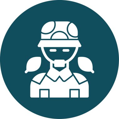 Bir kadın simgesinin vektör illüstrasyonu