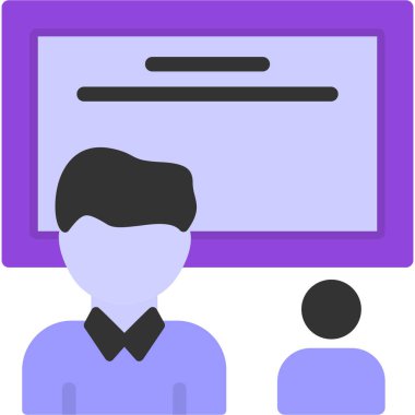 video. Web simgesi basit illüstrasyon