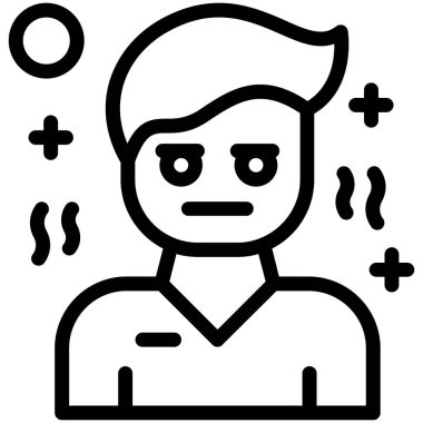 Hasta adam ikonu, hasta adamın vektör çizimi