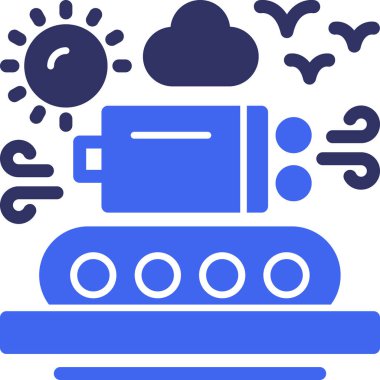 bulut depolama sunucusu simgesi ana hat biçiminde