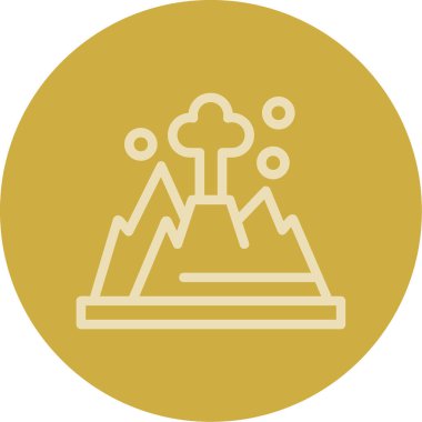 Bir ağaç simgesinin vektör illüstrasyonu