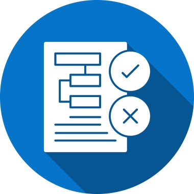 Simge, vektör illüstrasyonunu kontrol et