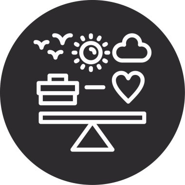 Modern bir simgenin vektör illüstrasyonu