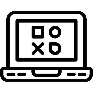 Bilgisayar. Web simgesi basit tasarım