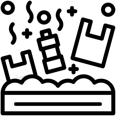 Banyo web simgesi, basit vektör illüstrasyonu