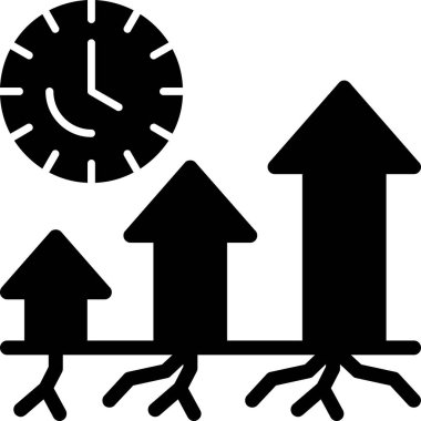 iş büyümesi simgesi, basit biçim