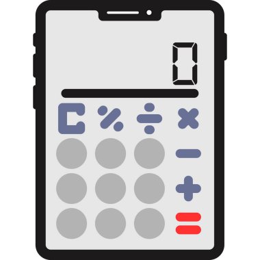 Hesap makinesi. Web simgesi basit tasarım