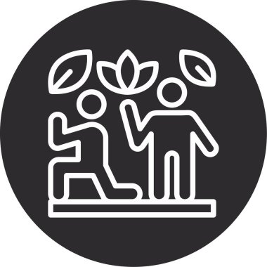 İnsan simgesinin vektör illüstrasyonu