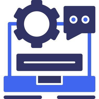 Bilgisayar. Web simgesi basit illüstrasyon