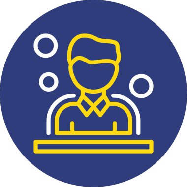 İnsan simgesinin vektör illüstrasyonu