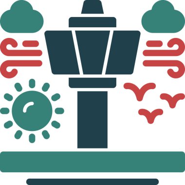 Fener. Web simgesi basit illüstrasyon