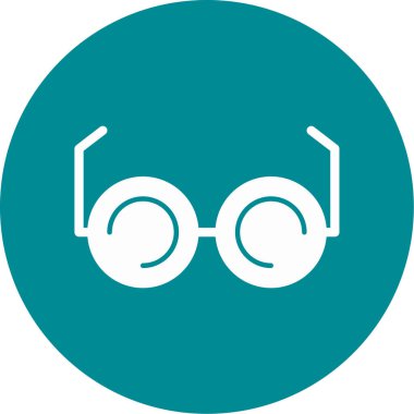 Gözlük. Web simgesi basit tasarım