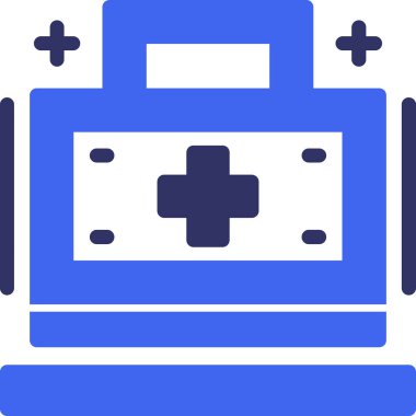 tıbbi çanta ikon vektör illüstrasyonu