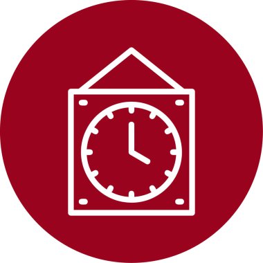 Saat simgesi, vektör illüstrasyonu