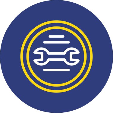 Bir araba simgesinin vektör illüstrasyonu