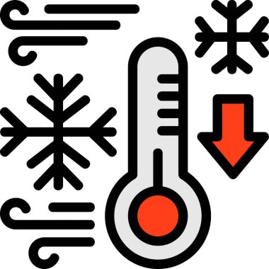 Sıcaklık derecesi soğuk simgesi
