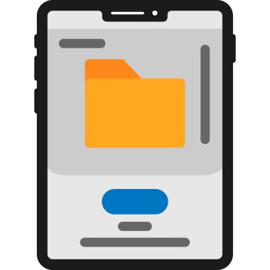 akıllı telefon simgesi vektör illüstrasyonu