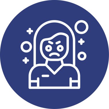 Bir kadın simgesinin vektör illüstrasyonu