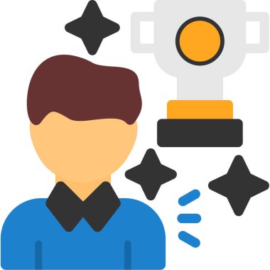 İş adamı. Basit illüstrasyon