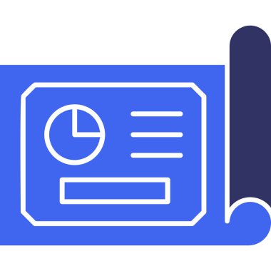 Belge. Web simgesi basit illüstrasyon