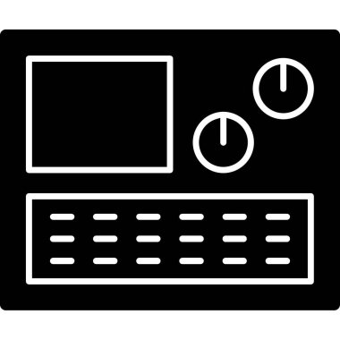 Radyo. Web simgesi basit illüstrasyon