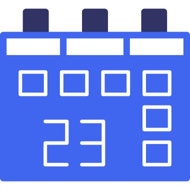 Takvim. Web simgesi basit illüstrasyon