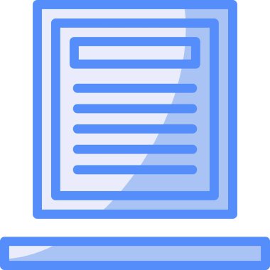 Kitap. Web simgesi basit illüstrasyon