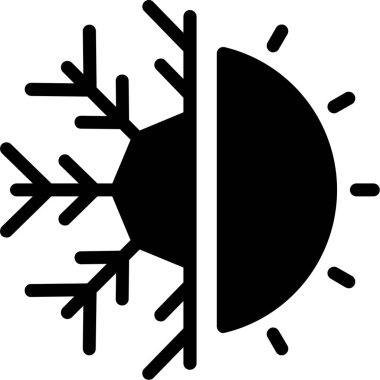 Kış mevsimi vektör tasarım simgesi