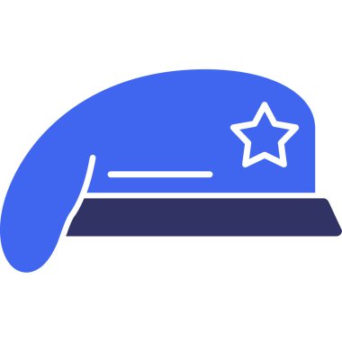 şapka web simgesi basit illüstrasyon