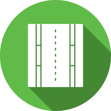 Yol. Web simgesi basit illüstrasyon