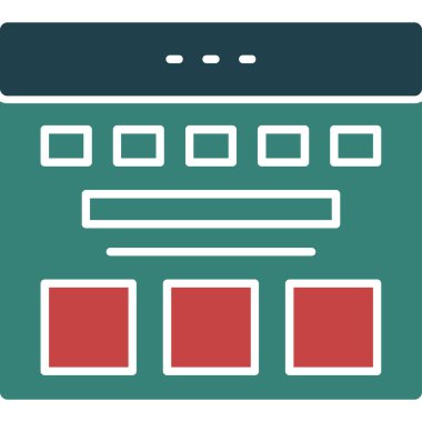 tarayıcı pencere simgesi, vektör tasarımı