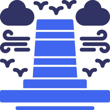 Mavi bir bulutun arka planının vektör çizimi