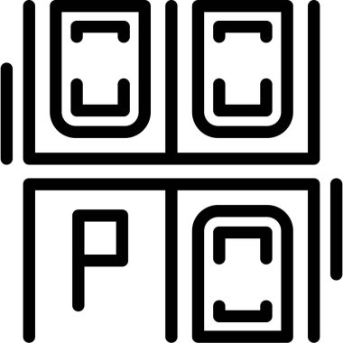 yapı inşa simgesi ana hatları biçiminde